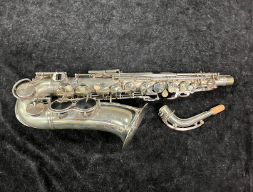 Gorgeous Original Silver Plated First Series King Zephyr Alto Sax - Serial # 265305
